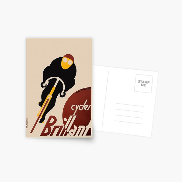 Item preview, Cycles Vintage Art Deco French Bicycle advert designed and sold by Glimmersmith.