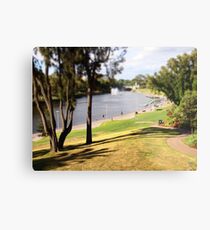 Diorama along the Torrens Metal Print