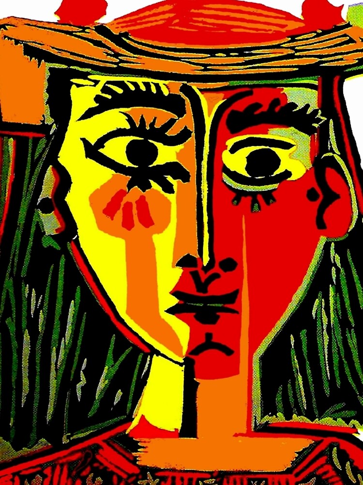 LADY in RED : Vintage Abstract Fantasy Painting Print by posterbobs