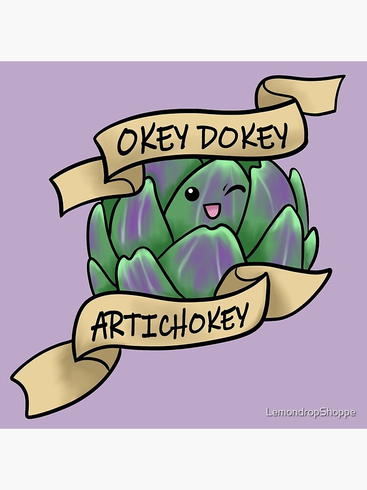 "Okey Dokey Artichokey" Coasters (Set of 4) for Sale by