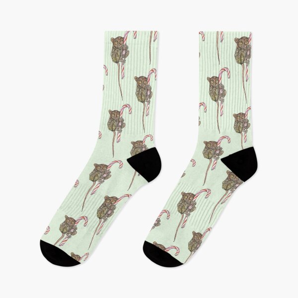Item preview, Tarsier on a Candy Cane designed and sold by SerenSketches.
