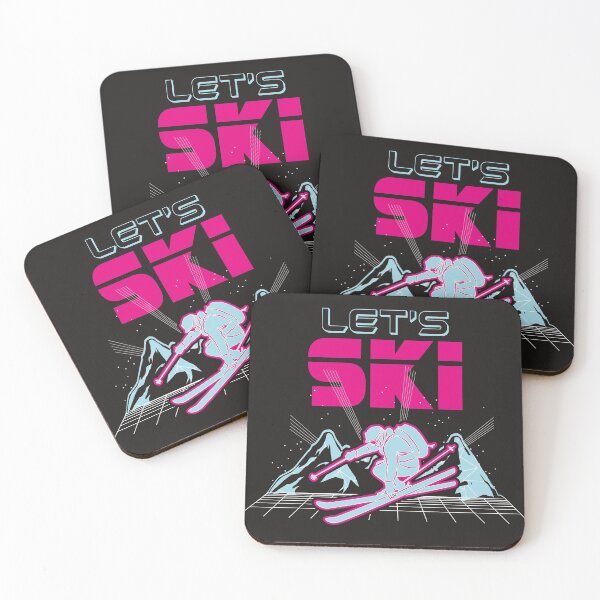 Item preview, Let's Ski as Encouraging saying for all Ski lovers designed and sold by Glorad.