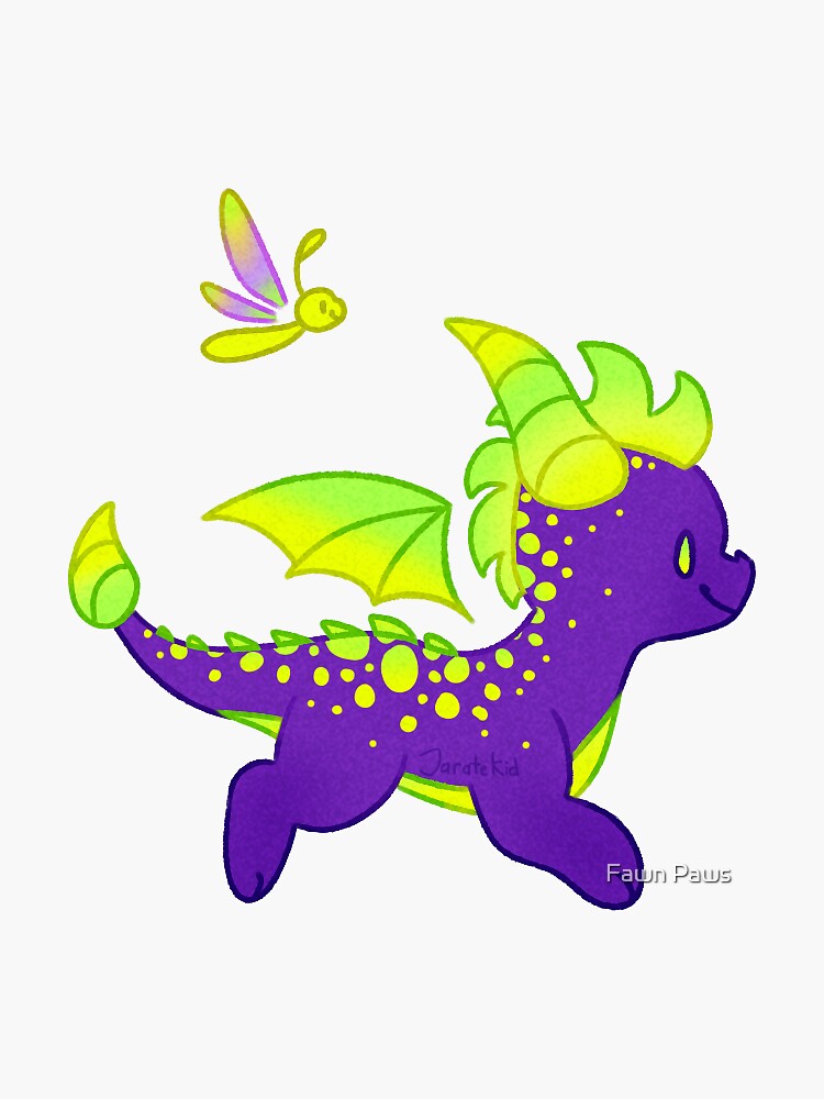 "Spyro Sticker (acid breath)" Sticker for Sale by JarateKid Redbubble