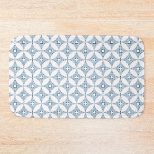 Item preview,  Modern Chinoiseries pattern, white and grey circle textures,classic blue designed and sold by MagentaRose.