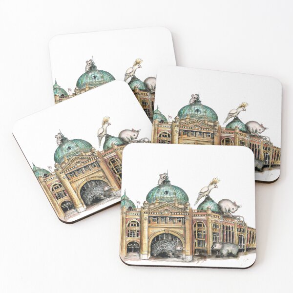 Item preview, Flinders street station Melbourne designed and sold by Jenny Wood.
