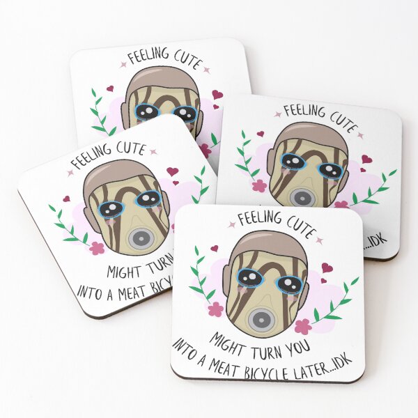 Feeling Cute - Borderlands Psycho Coasters (Set of 4)