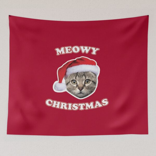 Item preview, Cat Humor - Meowy Christmas  designed and sold by AmericanTeeCo.