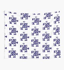 missing piece - blue Wall Tapestry