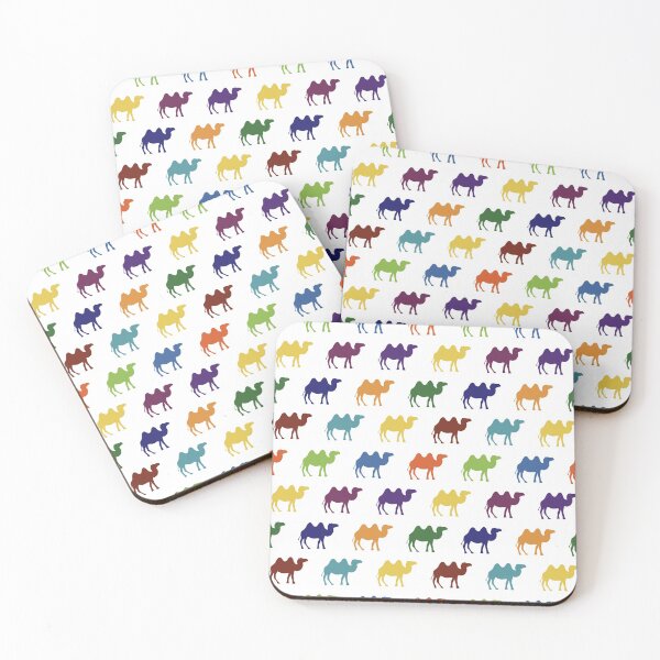 Item preview, Rainbow Camel Silhouettes designed and sold by Hodgepodge Bricolage.