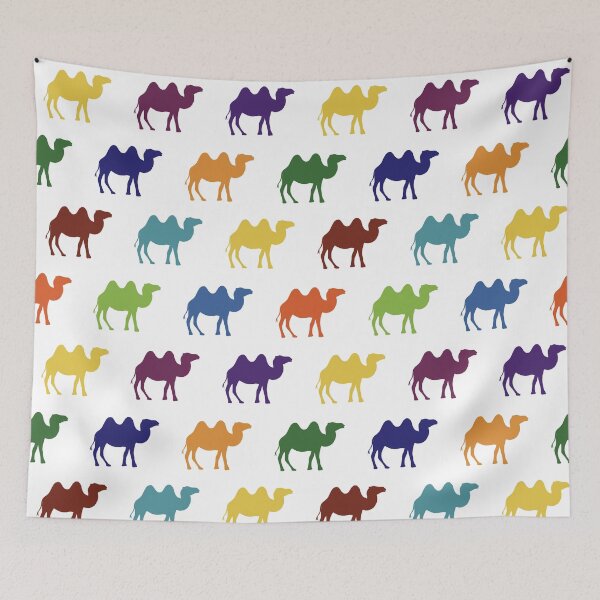 Item preview, Rainbow Camel Silhouettes designed and sold by Hodgepodge Bricolage.