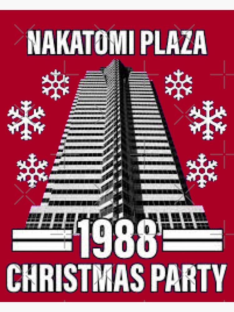 "CHRISTMAS Die Hard Christmas Nakatomi Christmas Party" Poster for