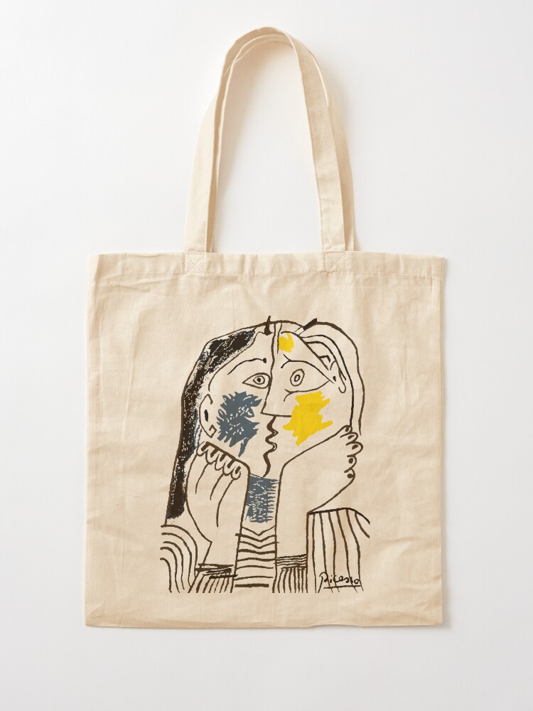 Alternate view of Pablo Picasso The Kiss 1979 Artwork Reproduction For T Shirt, Framed Prints Tote Bag