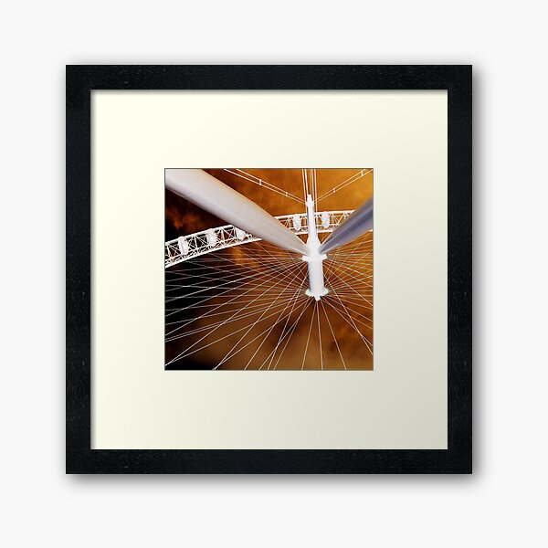 The London Eye - inverted Framed Art Print