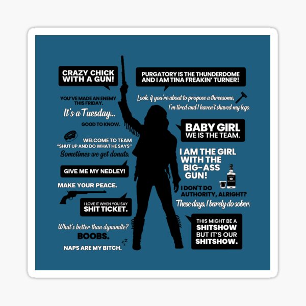 Wynonna Earp Citations Silhouette Sticker