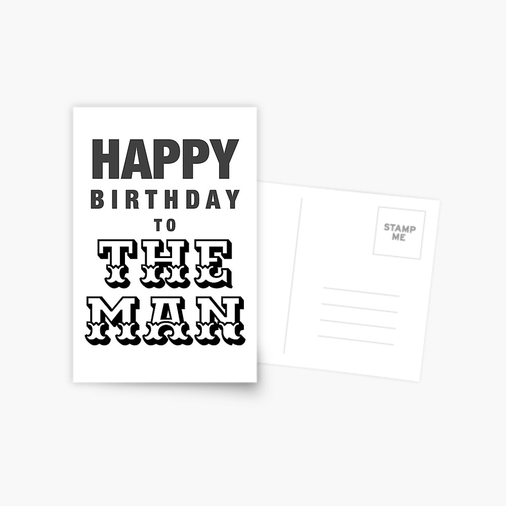 Carte De Vœux Joyeux Anniversaire A L Homme Par Megbc Redbubble