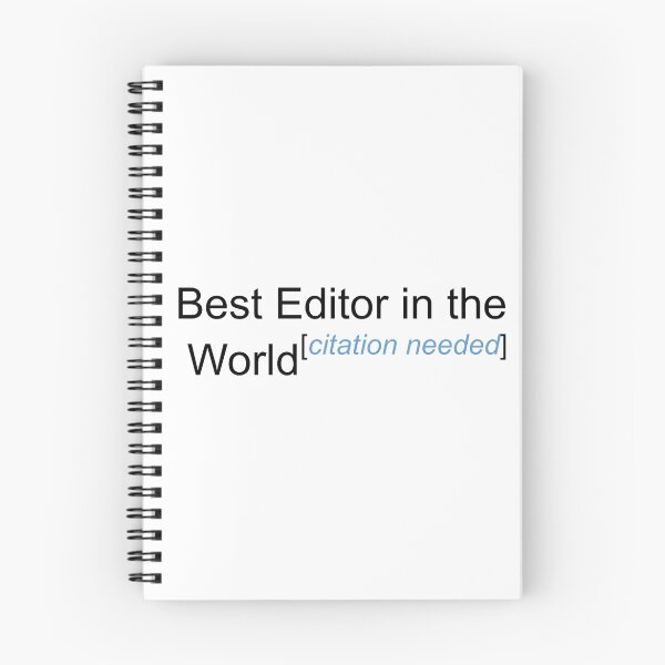 Item preview, Best Editor in the World - Citation Needed! designed and sold by lyricalshirts.