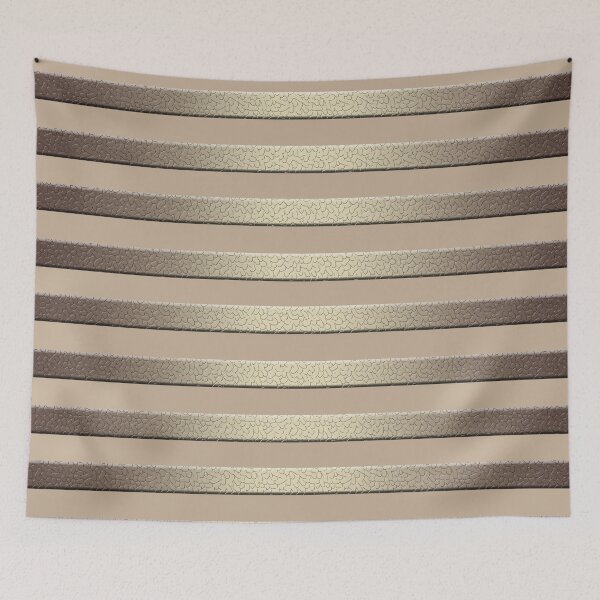 Item preview, Gold and beige horizontal stripes elegant stylish modern fashion designed and sold by fuzzyfox.