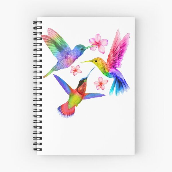 Item preview, Hummingbird Lover Gift Rainbow Hummingbird Watercolor Colorful Bird Lover Gift  designed and sold by madeulaugh.