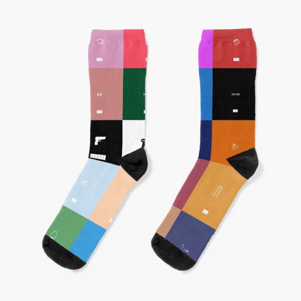 Modern Travel Poster HOUSTON TEXAS Socks Mens Womens Casual Socks Custom Creative Crew Socks