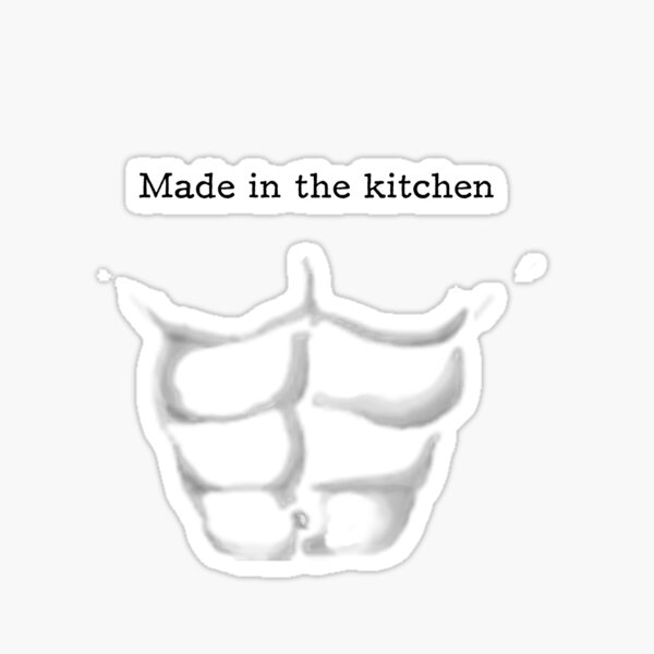 Abs are made in the kitchen (bulky) Sticker
