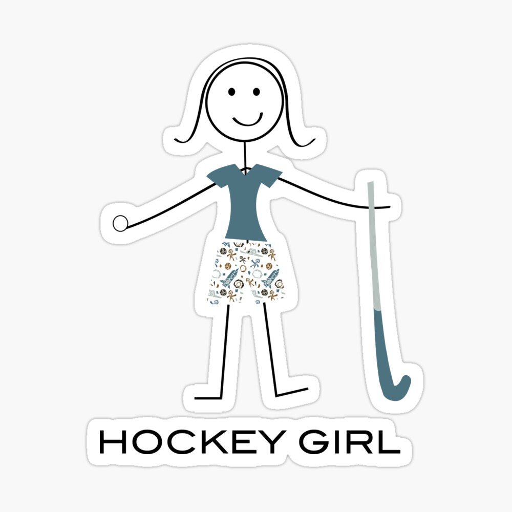 Hollywood Thread Funny Field Hockey Chicks with Sticks Graphic Design Men's T-Shirt, Size: Medium, White