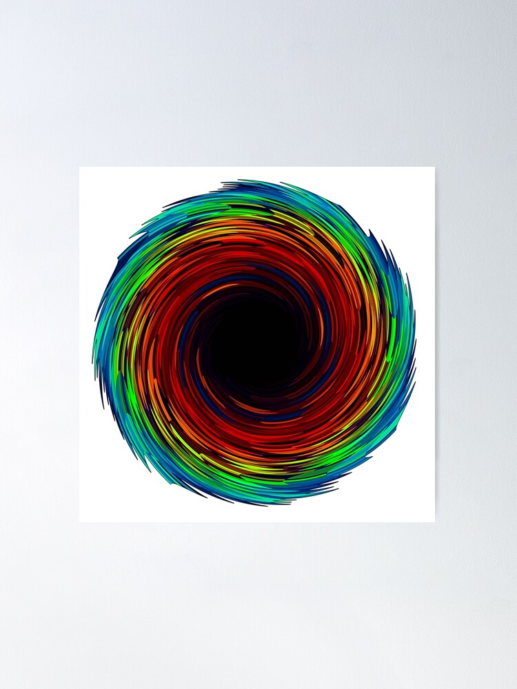 Rainbow Vortex Spiral Art | Art Board Print