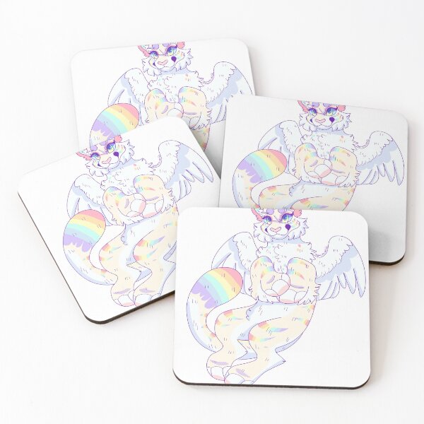 Item preview, Rainbow pegasus unicorn tiger designed and sold by Dragonspiralart.