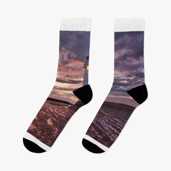 Item preview, Light House on a beach with sunsetting  designed and sold by mynameisblank.