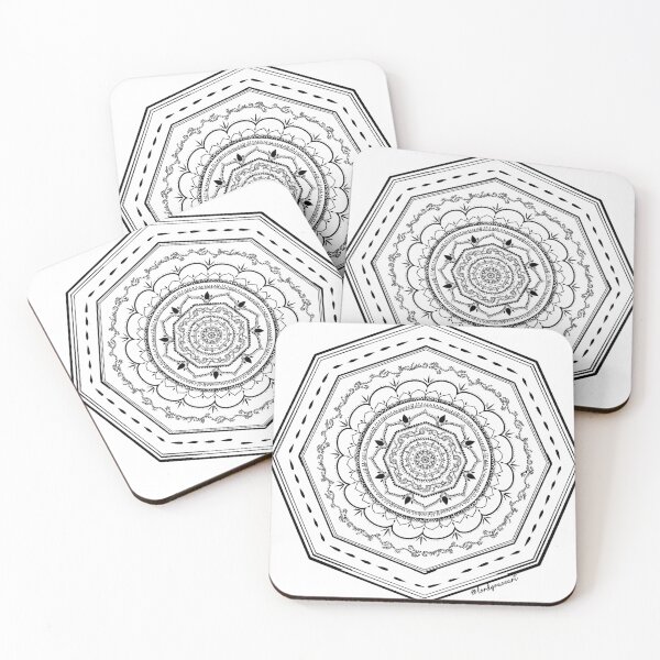 Item preview, Mandala- Black and White  designed and sold by LordGraceArt.