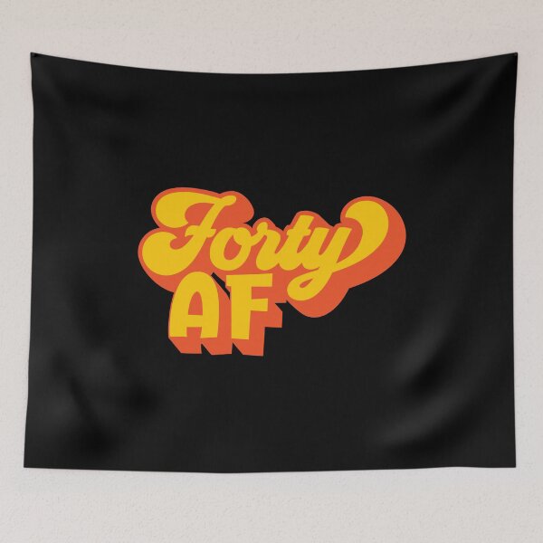 Item preview, 40 AF funny 40th birthday gift for women and men vintage Forty af born 1979 designed and sold by Scoopivich.