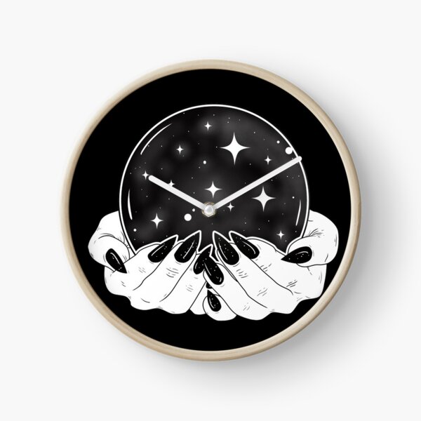 Crystal Ball - Witch Hands Clock