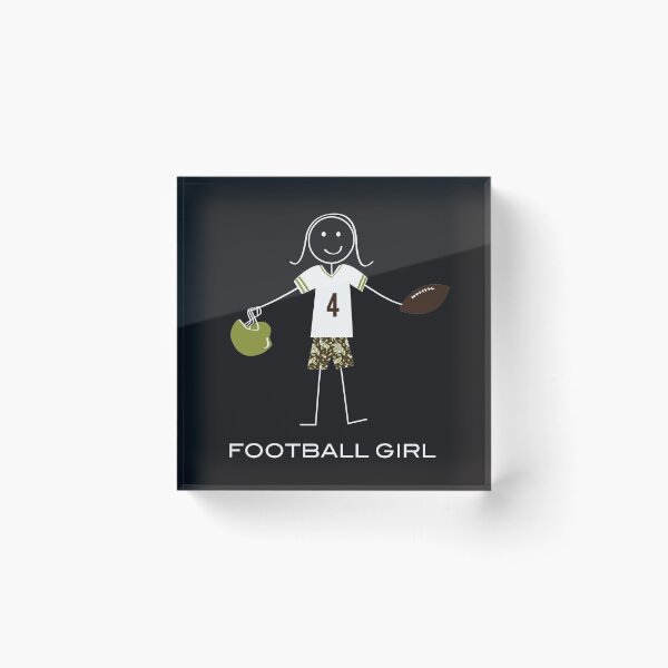 Item preview, Funny Football Girl Stick Figure Football Player designed and sold by whyitsme.