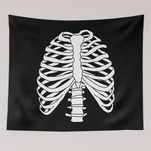 Item preview, Skeleton Rib Cage Funny Halloween Anatomy Costume Gift designed and sold by Teeleo.