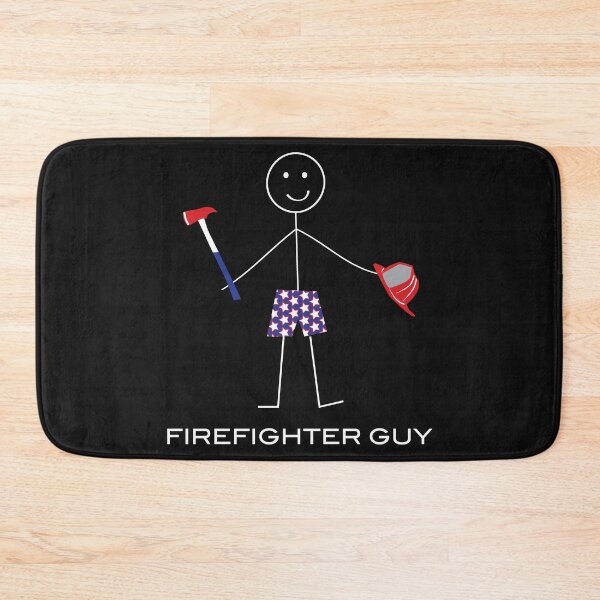 Item preview, Funny Mens Firefighter Guy Illustration designed and sold by whyitsme.