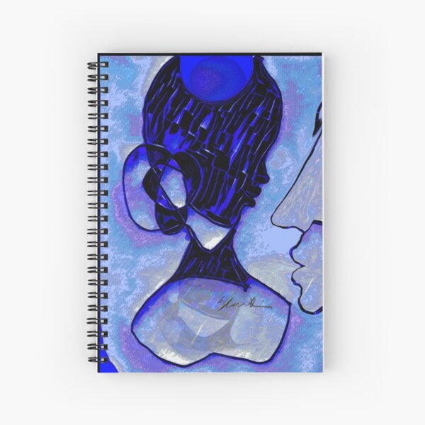 Perfume Botticelli in Black and Blue Spiral Notebook