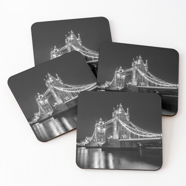 Item preview, Tower Bridge Night Mono designed and sold by Matt Malloy.
