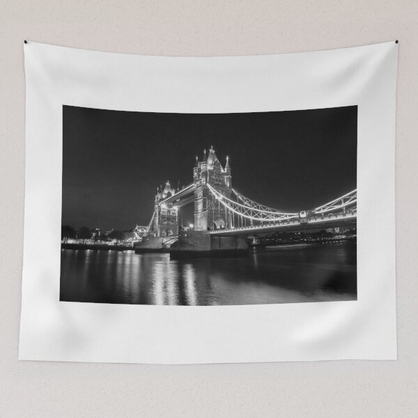 Item preview, Tower Bridge Night Mono designed and sold by Matt Malloy.