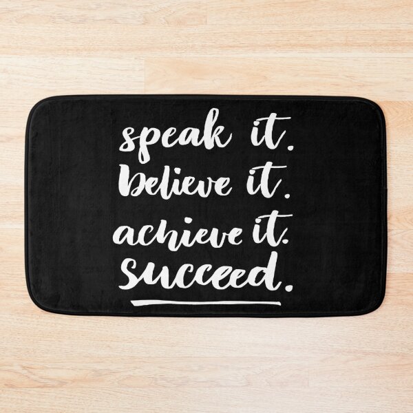 Item preview, Speak It Believe It Achieve It Succeed Startup Inspirational Quote designed and sold by ProjectX23.