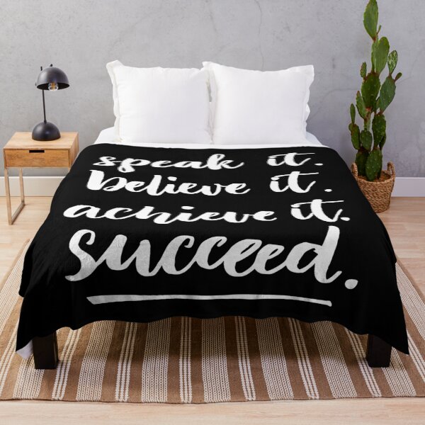Item preview, Speak It Believe It Achieve It Succeed Startup Inspirational Quote designed and sold by ProjectX23.