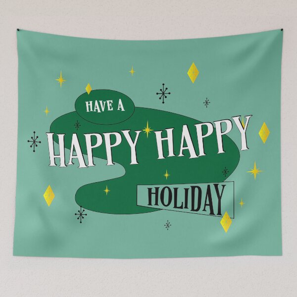 Item preview, Have a happy Retro Holiday designed and sold by bluehair.
