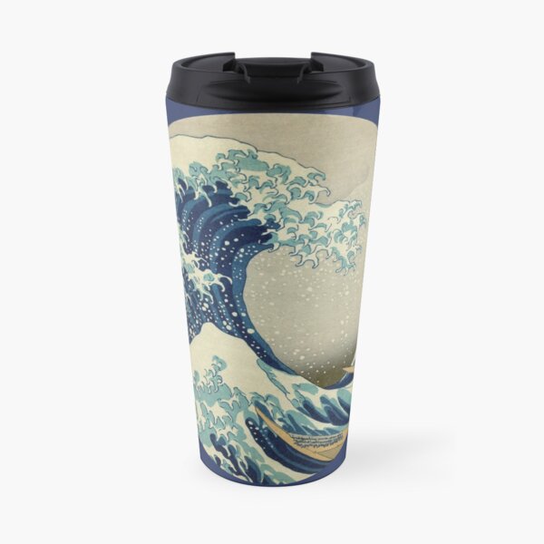 Great Wave off Kanagawa circle Travel Mug