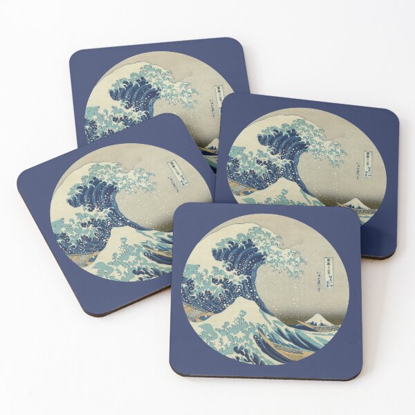 Item preview, Great Wave off Kanagawa circle designed and sold by monsterplanet.