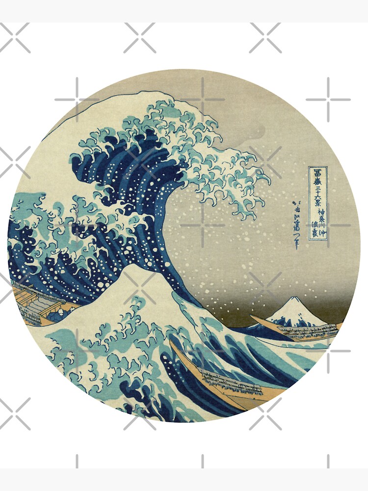 Great Wave off Kanagawa circle by monsterplanet