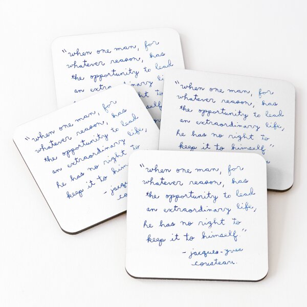 Item preview, Jacques Cousteau quote from Rushmore designed and sold by Cuttintees.