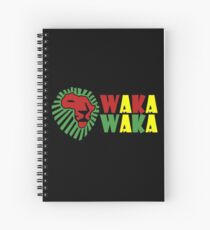 Red lion green mane waka waka geek funny nerd Spiral Notebook