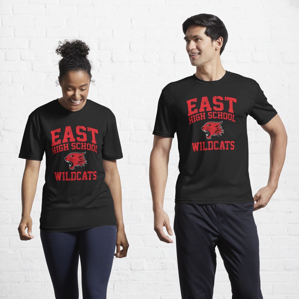 huckblade East High School Wildcats (Variant) Baseball Tee