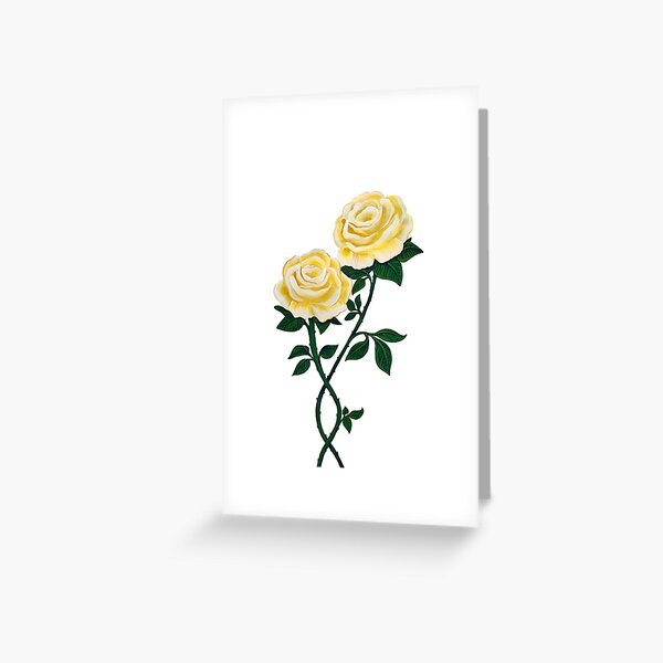 Two Yellow Roses Greeting Card