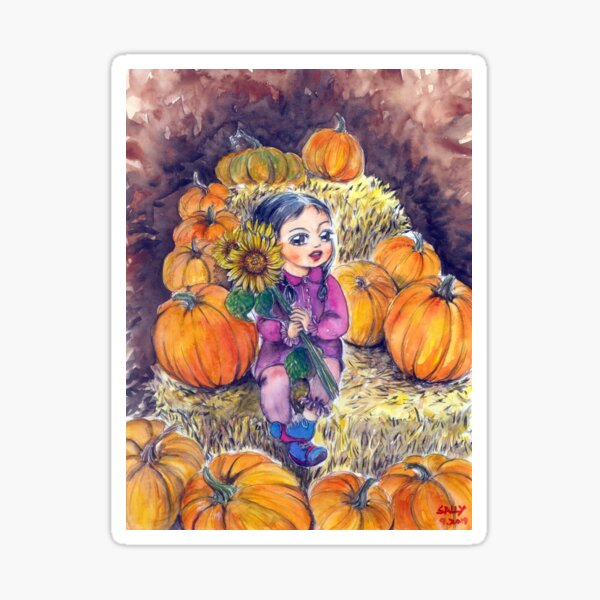 Pumpkin patch 2 Sticker