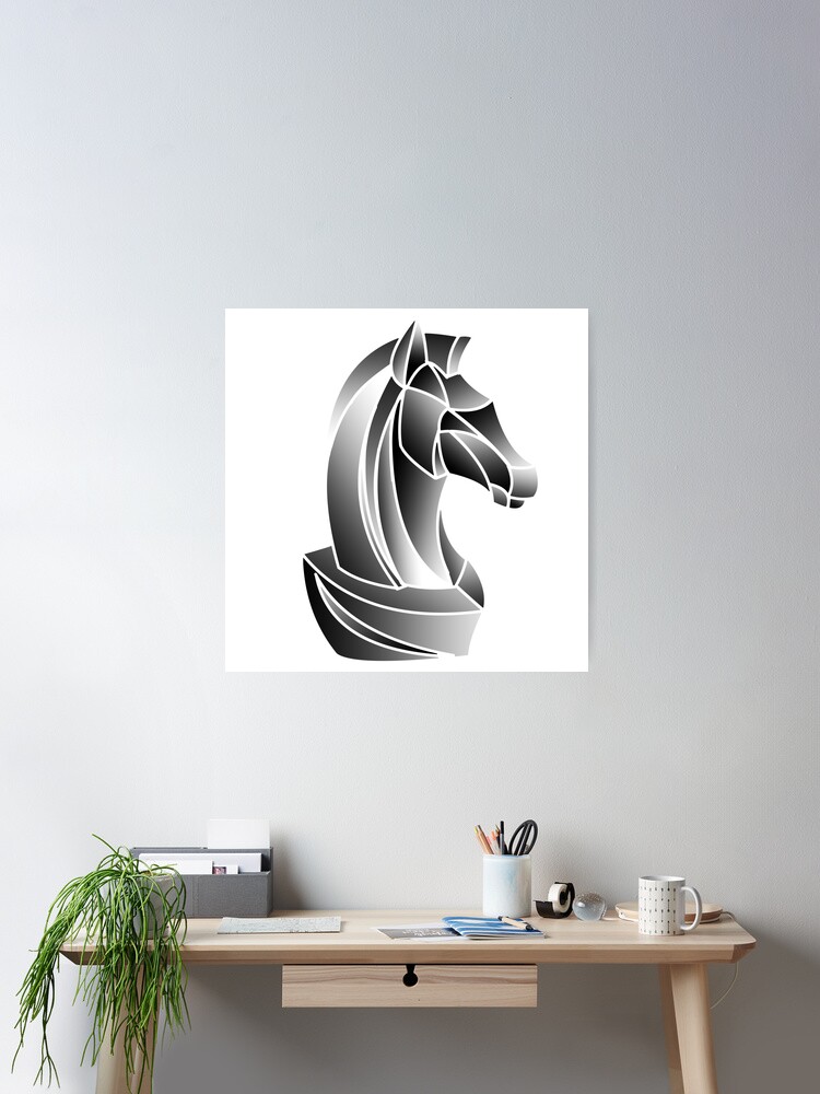 Knight Chess Pieces Poster by Ktsdesign - Fine Art America