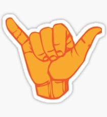 Hang Loose in Orange Sticker